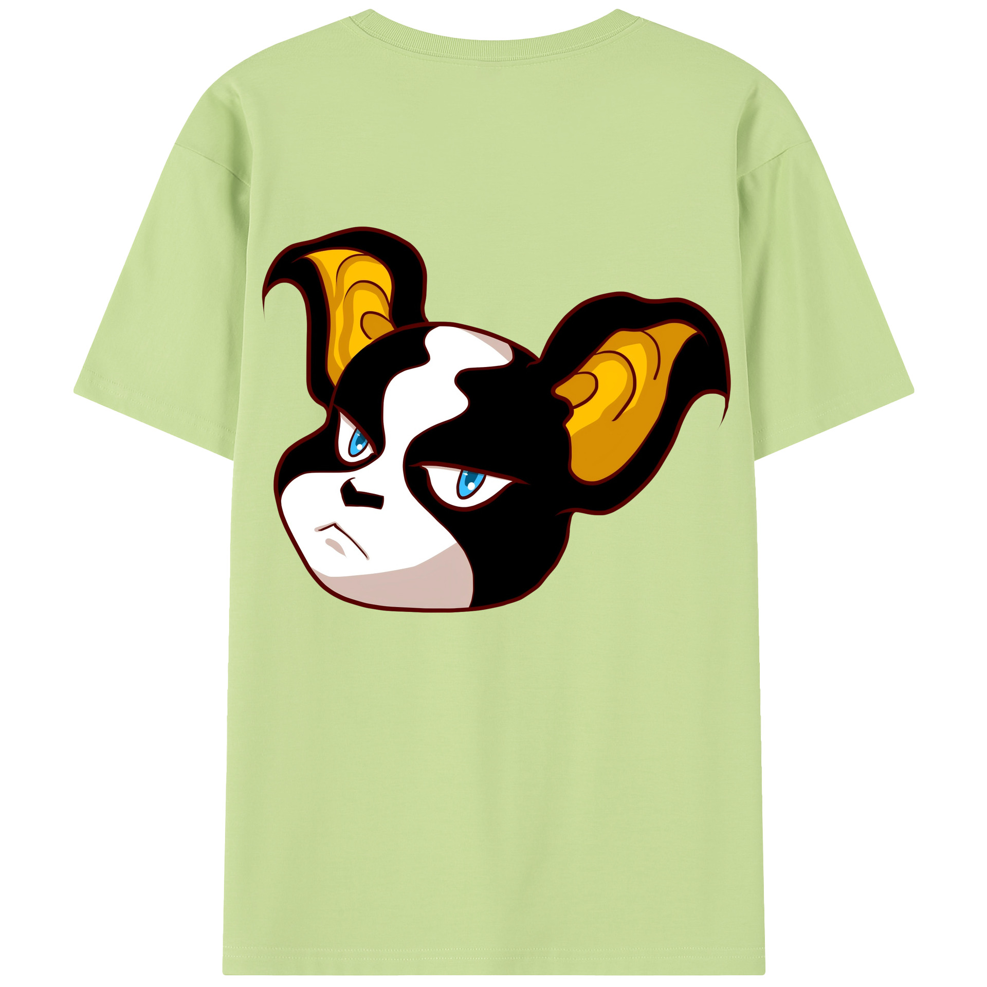（画像用） ジョジョの奇妙な冒険 イギー JoJo's Bizarre Adventure Iggy 綿100％半袖Tシャツ（背面プリント）